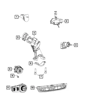 68348584AB MOPAR Ignition Switch Renegade