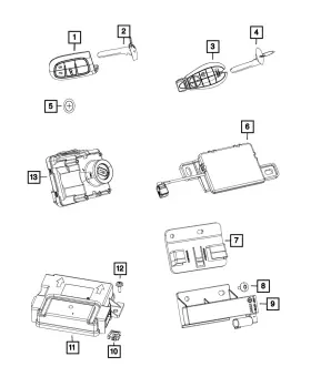 68395947AA MOPAR Ignition Switch Module