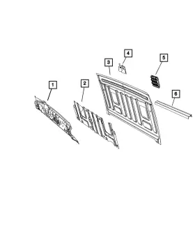 68518549AA MOPAR Reinforcement