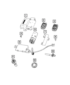 68709915AA MOPAR Keyless Ignition Node Module