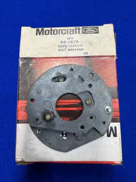 DB-187A MOTORCRAFT Nos Distributor Breaker Plate Ford
