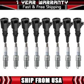AGAT11021511CY827 NGK Ignition Coil Spark Plug Ford Crown