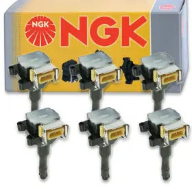 SX-0390 NGK Ignition Coil Spark Plug Tune Up Uq Kit Bmw