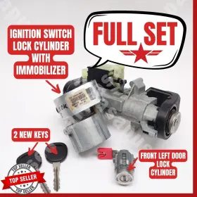 25957938 SATURN Ignition Switch Left Door Lock Cylinder Keys