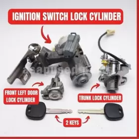 45020-06-4 TOYOTA Ignition Switch Door Lock Cylinder Set Keys