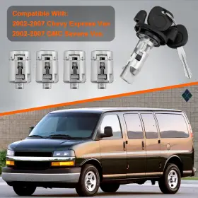 598007 PADDPARTS Ignition Switch Door Lock Cylinders Keys Gmc #3