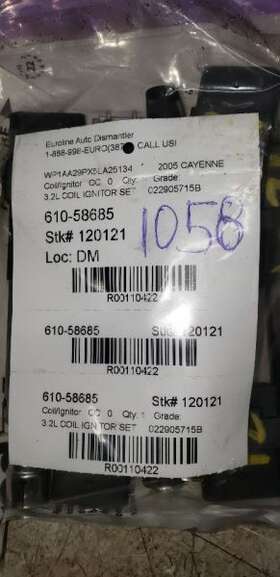 610-58685 PORSCHE Coil Ignitor Cayenne