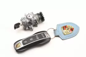 9J1898374AD PORSCHE Taycan Lock Switch Cylinder Set Key #2