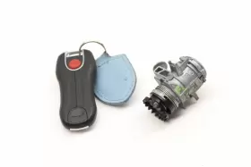 9J1898374AD PORSCHE Taycan Lock Switch Cylinder Set Key #3