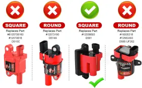 UF271 PRECISION AUTO LABS Square Ignition Coil Chevy Gmc #2