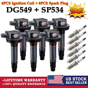 DG549 SPARKWHIZ Ignition Coils Spark Plugs Set F-150 Mks Ford