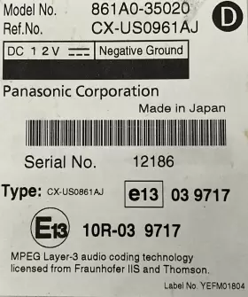 861A035020 TOYOTA TRUCKS Multimedia Interface Control 4RUNNER #2