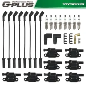CNNELL0912-386 GMC Square Ignition Coil Spark Plug Wires 1500