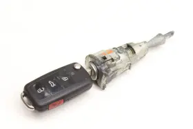 1Q0800375BA VOLKSWAGEN Eos Lock Switch Cylinder Set Key Vw #2