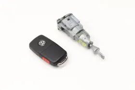 5C5800375CT VOLKSWAGEN Lock Switch Cylinder Set Key Vw Beetle #3