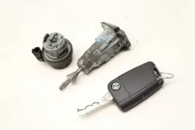 5G0800375BQ VOLKSWAGEN Ignition Lock Switch Cylinder Set Key #3