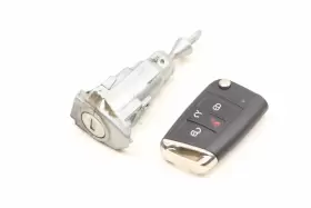 5G0800375CB VOLKSWAGEN Alltrack Lock Switch Cylinder Set Key #2