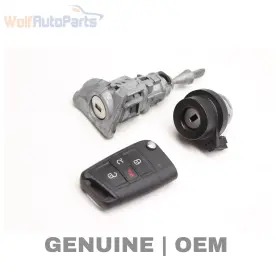 5NA800375BT VOLKSWAGEN Ignition Lock Switch Cylinder Set Key