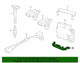 5C0-907-500-A VW Engine Control Unit Holder Volkswagen Beetle #2