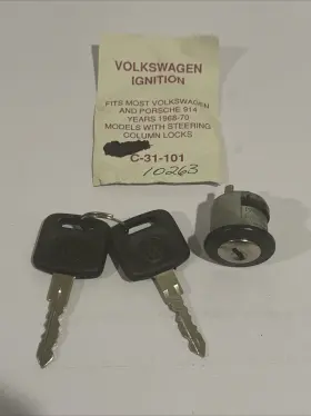 143.905.8551 VW Ignition Switch Lock Cylinder Keys Porsche