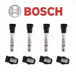 Set Of 4 Bosch Ignition Coil For Audi & Volkswagen 00109 06b905115r. Fixed Price $101.20.