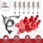 Ignition Coil & Spark Plugs Wires For 2001-2004 Ford Mustang 3.8l 3.9l Fd498. Fixed Price $84.99.