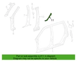Driver Side Body Lock Pillar Lower Reinforcement - Gm (22786505). Fixed Price $59.99.
