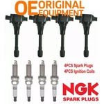 Oem Ignition Coil & Ngk Ruthenium Spark Plug For 07-19 Nissan Altima Versa Uf549. Fixed Price $60.99.