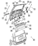 Genuine Mopar Lift-gate Opening Panel 05109045ae. Fixed Price $356.85.