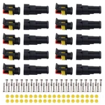 Muyi 10 Kit 2 Pin Way Waterproof Electrical Connector 1.5mm Series Terminals .... Fixed Price $14.37.