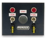 Moroso #74130 Toggle Switch Panel 4in X 5in - Black Finish. Fixed Price $92.99.