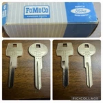 Lincoln Continental 1965 Oem Logo Key Blank Set Nos, Fits All 1957-1965. Fixed Price $95.00.