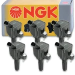 6 Pcs Ngk Ignition Coil For 2006-2007 Buick Rainier 4.2l L6 - Spark Plug Jx. Fixed Price $258.09.