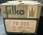 Vintage Auto Parts: Filko Condensers Lot Of 8: 5 Fo-203, 1 Bo-61, Fo-200, ?. Fixed Price $62.99.