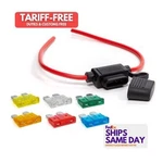 Quickcar 50-955, One In-line Atc Fuse Holder 12 Gauge Plastic Black Performance. Fixed Price $30.07.