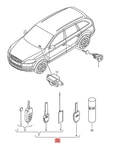 Genuine Audi Q7 4lb 1 Set Lock Cylinders For Door Handles 4l0898375l. Fixed Price $748.73.