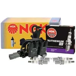 Ngk Dis Ignition Coil And 4 Ruthenium Hx Oem Spark Plugs Kit For Hyundai Kia 2.0. Fixed Price $175.25.