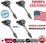 Genuine 4x Denso Ignition Coils For 2018-2025 Toyota & Lexus 4 Cyl #90919-a2009. Fixed Price $131.00.