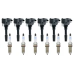 Eldor 6 Ignition Coils Bosch Evo Spark Plugs Kit For Land Rover Jaguar 3.0l L6. Fixed Price $301.95.