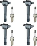 4 Ignition Coils Pack Uf602 And Spark Plug For 2008-2012 Honda Accord 2.4l L4. Fixed Price $48.99.