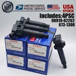 Oem Denso X4 Ignition Coils For 2000-2008 Toyota & Chevrolet 1.8l I4 90919-02262. Fixed Price $89.99.