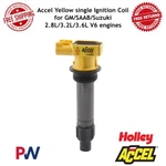 Accel Yellow Single Ignition Coil For Gm/saab/suzuki 2.8l/3.2l/3.6l V6 Engines. Fixed Price $110.26.