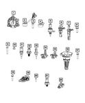 Genuine Mopar Knock Sensor 68233680ab. Fixed Price $26.54.