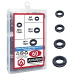 60pcs Black O Ring Rubber Washer Seals Gasket Grommet Assortment Kit Electrical. Fixed Price $8.63.
