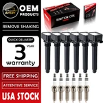 Oem 6 Ignition Coil + Iridium Spark Plug For Dodge Jeep Ram Chrysler 3.6l Uf648. Fixed Price $52.00.