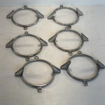 Lot Of 6 New Vintage 1962 Chevy Impala Tail Light Trim Rings. Fixed Price $108.80.