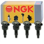4 Pc Ngk Ignition Coils For 2012-2019 Kia Rio 1.6l L4 Spark Plug Wire Boot Mq. Fixed Price $267.53.