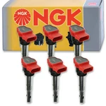 6 Pc Ngk Ignition Coils For 2010-2017 Audi S5 3.0l V6 Spark Plug Wire Boot Ip. Fixed Price $189.94.