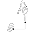 Genuine Mazda Ignition Lock Cylinder Bnyb-76-14xb. Fixed Price $214.38.