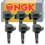 6 Pcs Ngk Ignition Coil For 1999-2008 Acura Tl 3.5l 3.2l V6 - Spark Plug Hw. Fixed Price $271.12.